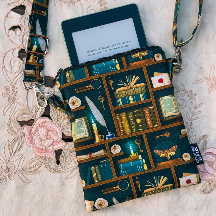 Dark Academia (Teal) crossbody sleeve