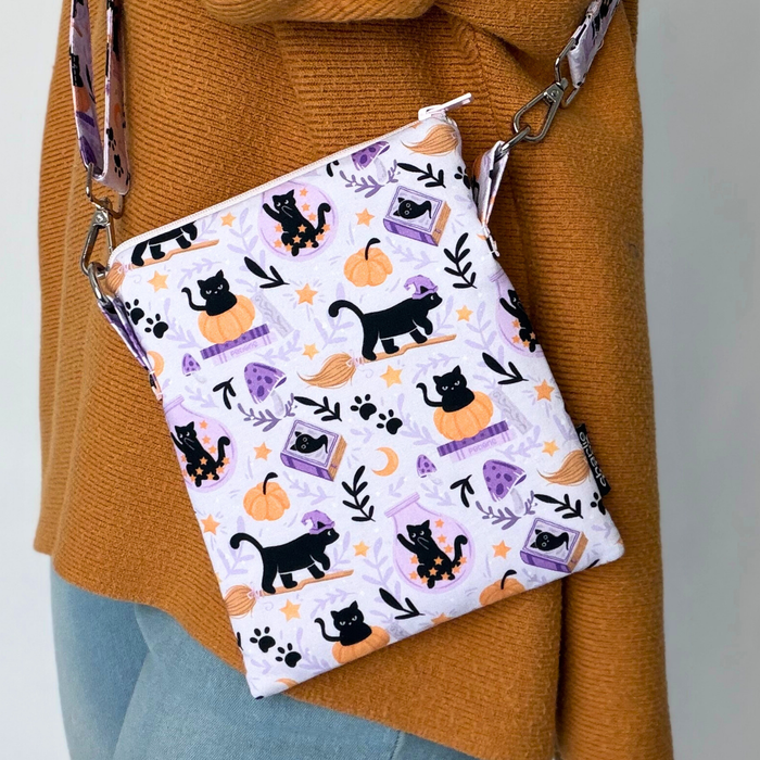 Cats and Magic crossbody sleeve