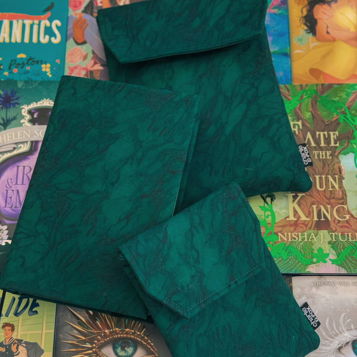 Emerald Green padded book sleeve