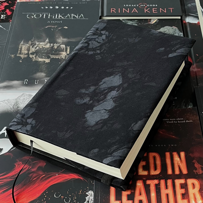 Shadow Black fabric dust jacket