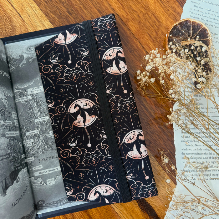 Iron Flame fabric dust jacket - Rebecca Yarros