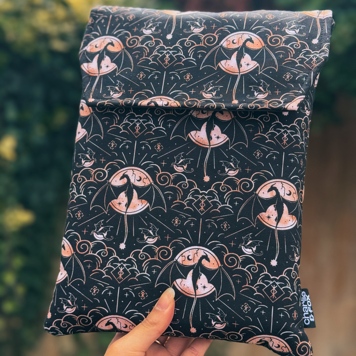 Iron Flame padded book sleeve - Rebecca Yarros