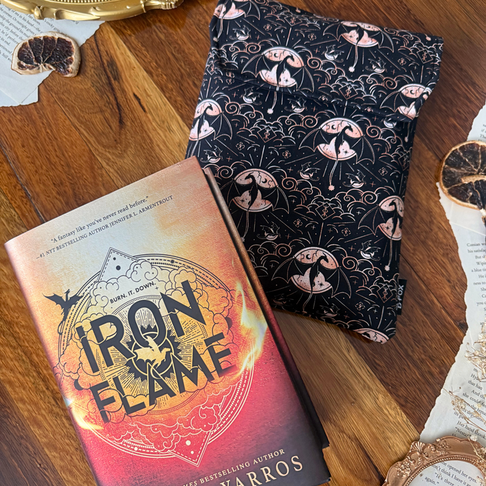 Iron Flame padded book sleeve - Rebecca Yarros