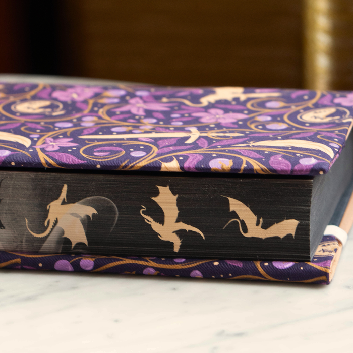 Fourth Wing Quadrants fabric dust jacket - Rebecca Yarros