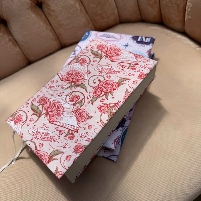 Romance Readers fabric dust jacket