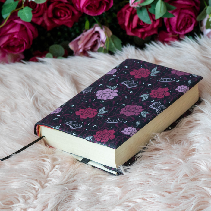 Romantasy fabric dust jacket