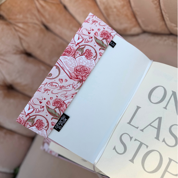 Romance Readers fabric dust jacket