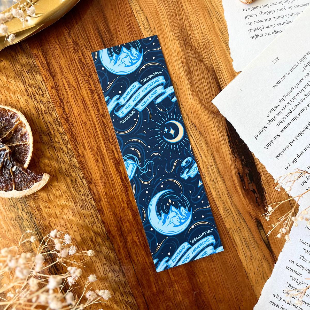 A Court of Thorns and Roses Sarah J. Maas double-sided bookmark