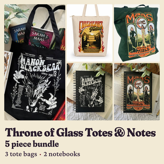 Throne of Glass Totes & Notes Bundle