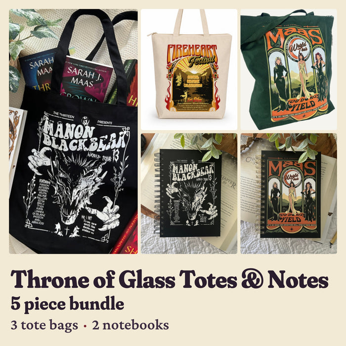 Throne of Glass Totes & Notes Bundle