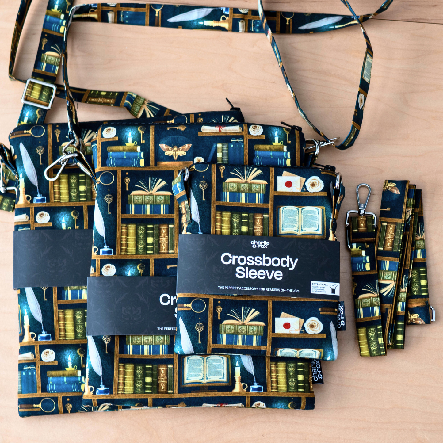 Dark Academia (Teal) crossbody sleeve