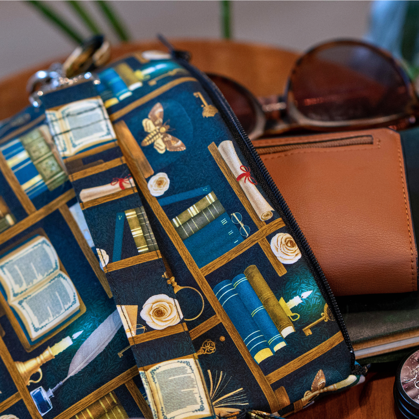 Dark Academia (Teal) crossbody sleeve