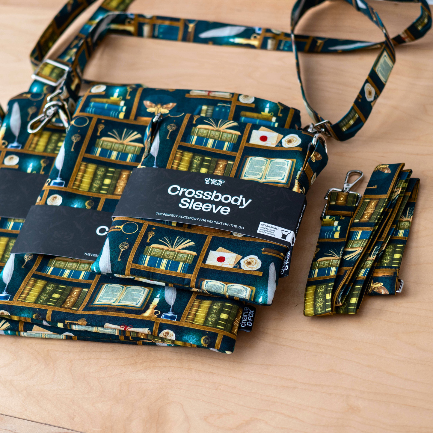 Dark Academia (Teal) crossbody sleeve