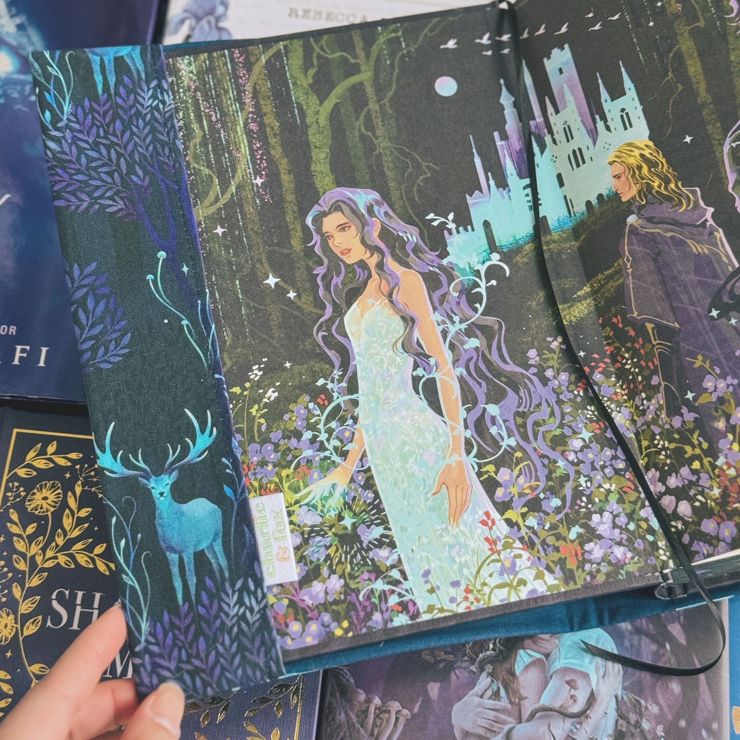 Enchanted Forest fabric dust jacket