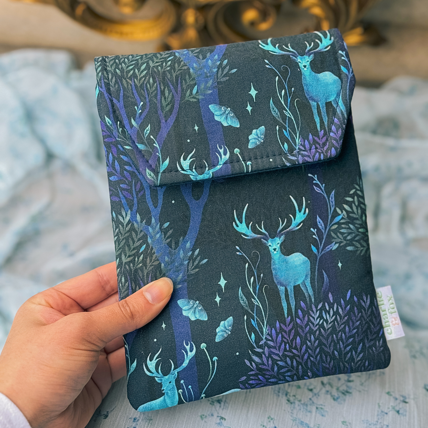Enchanted Forest padded e-reader sleeve