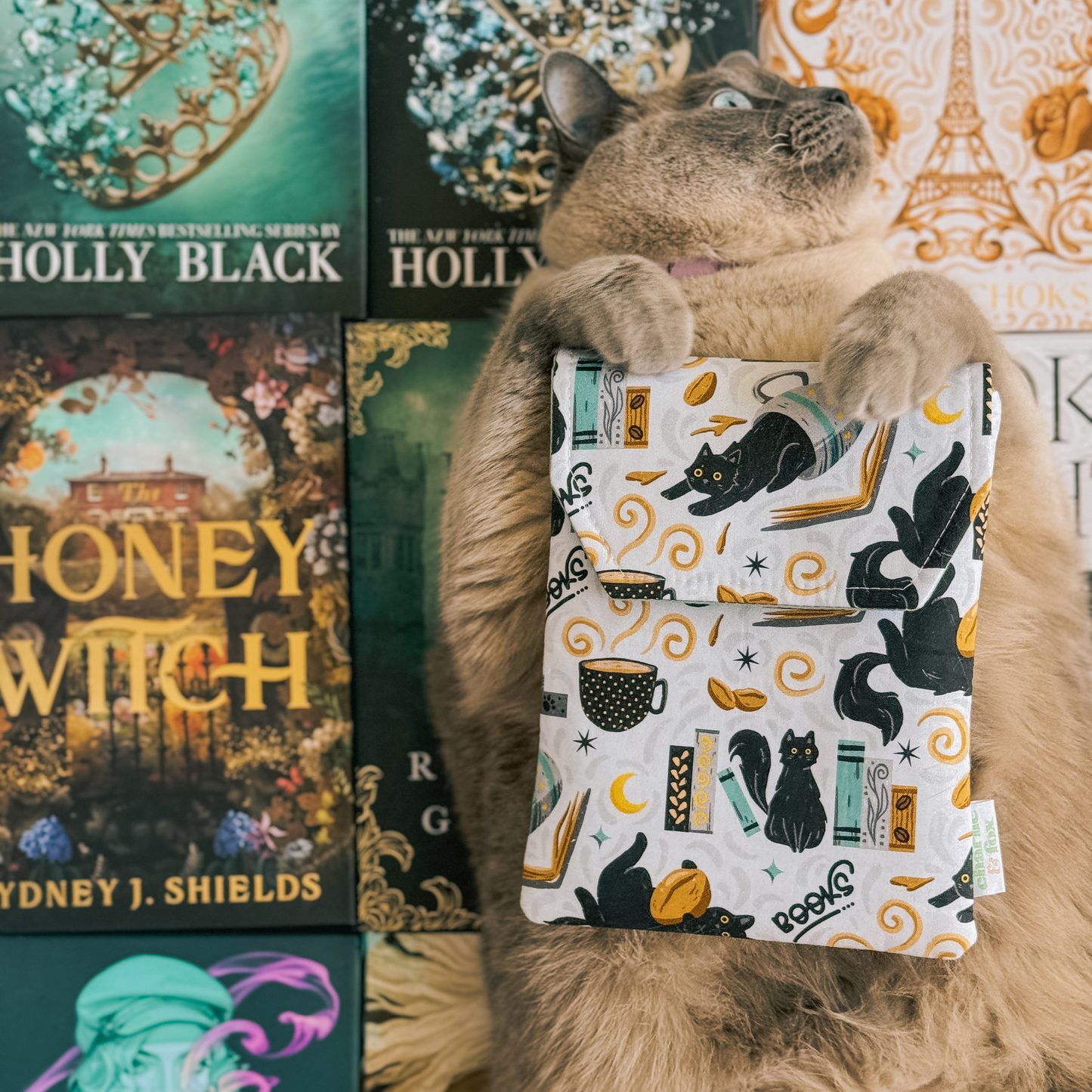 Feline Fables padded e-reader sleeve
