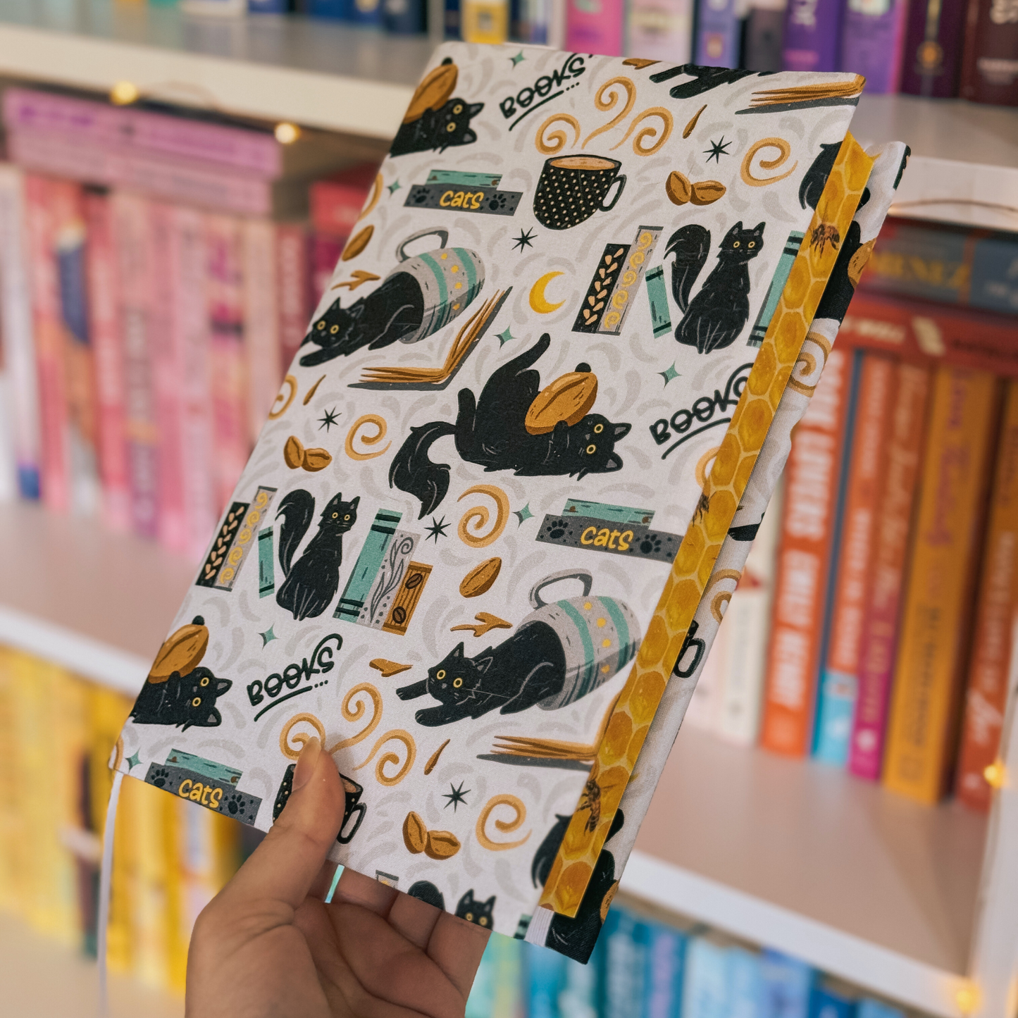 Feline Fables fabric dust jacket