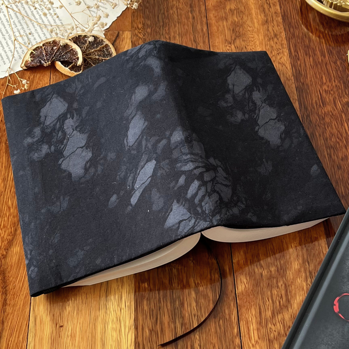 Shadow Black fabric dust jacket