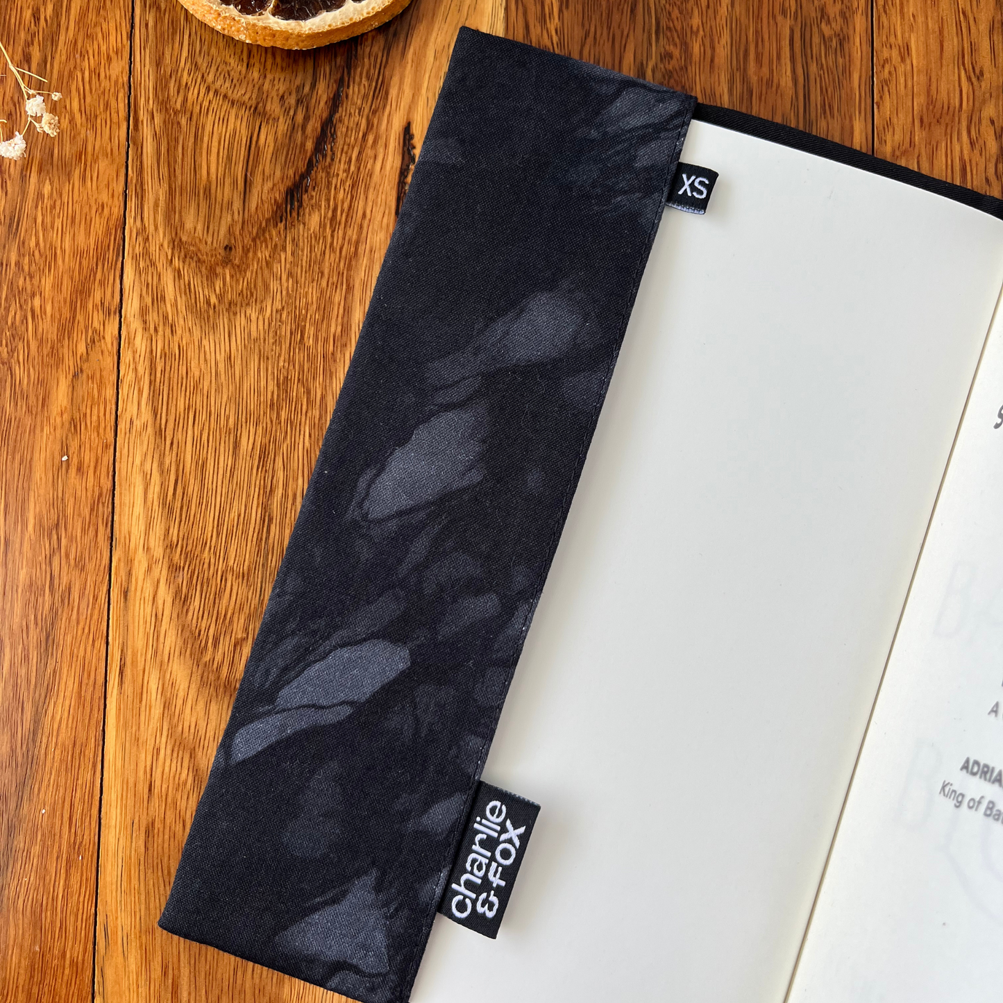 Shadow Black fabric dust jacket