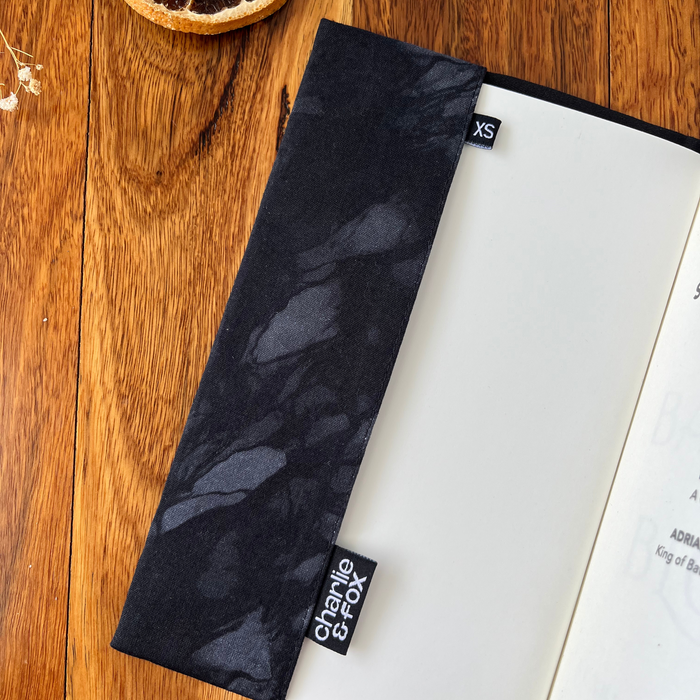 Shadow Black fabric dust jacket