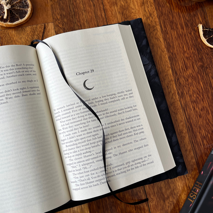 Shadow Black fabric dust jacket
