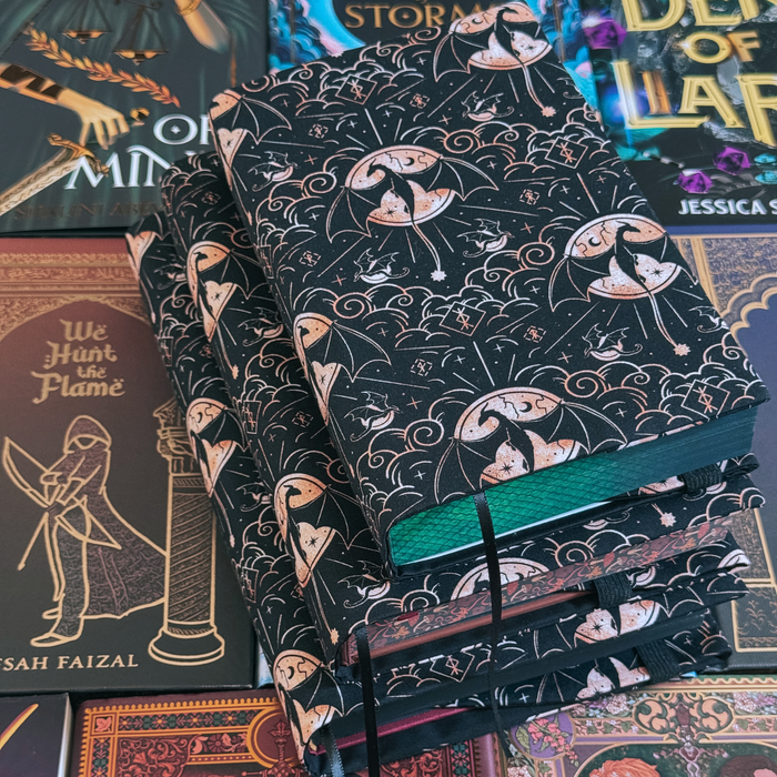 Iron Flame fabric dust jacket - Rebecca Yarros