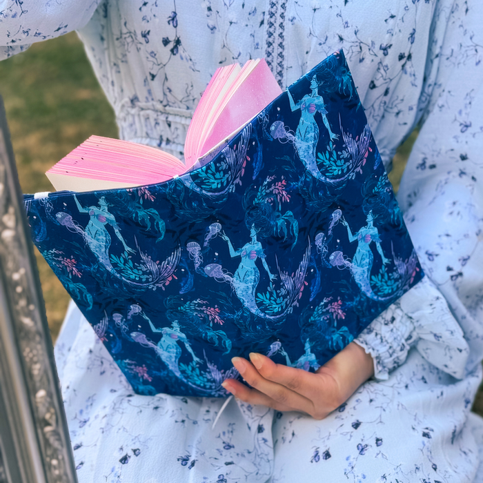 Mermaid fabric dust jacket