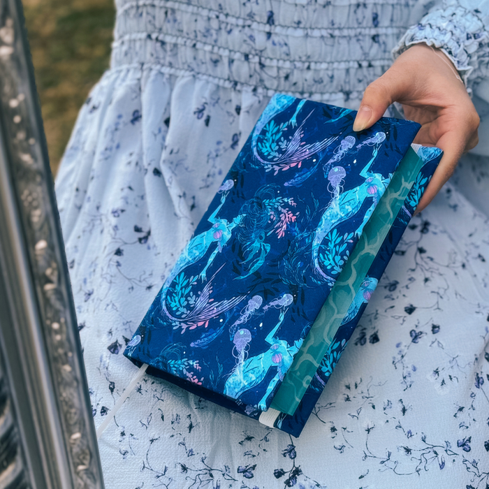 Mermaid fabric dust jacket