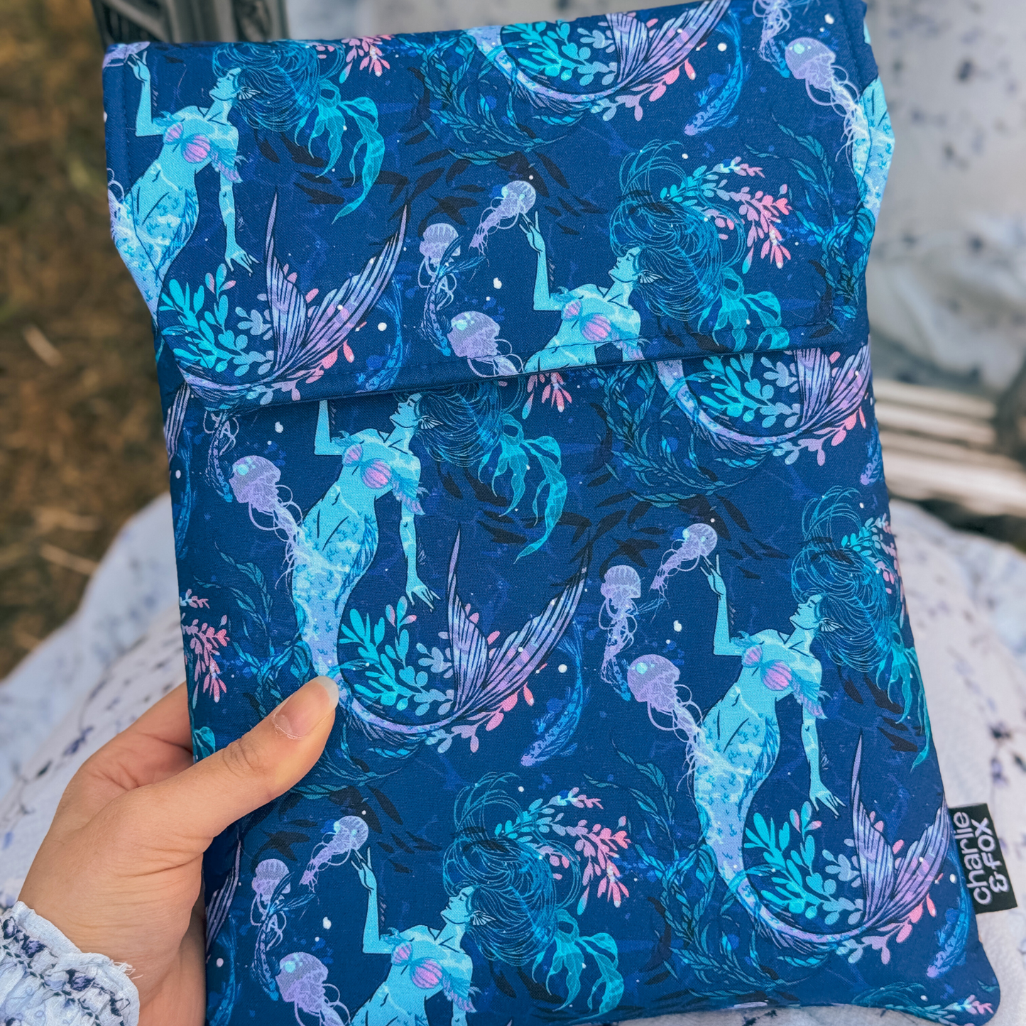 Mermaid padded book sleeve