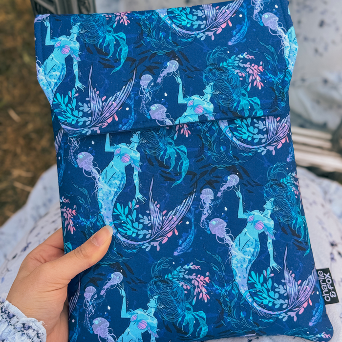 Mermaid padded book sleeve