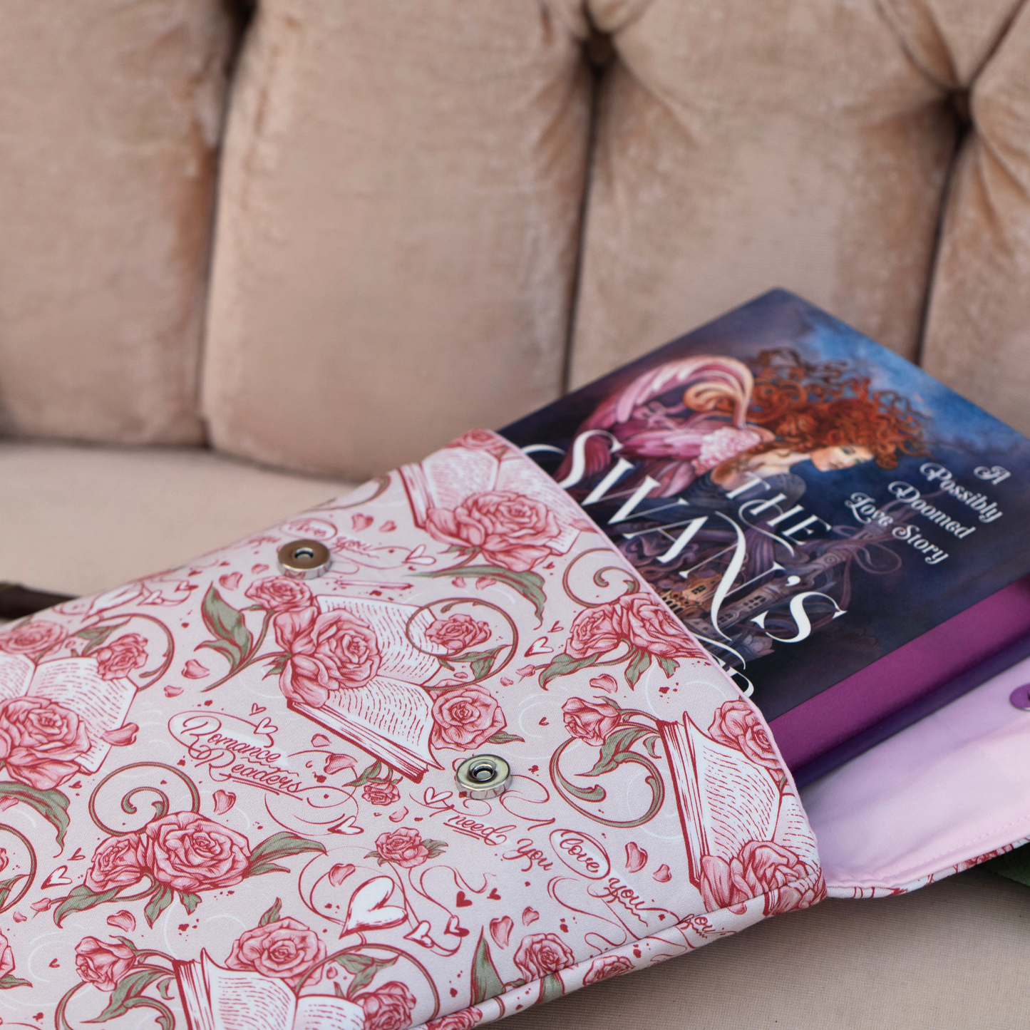 Romance Readers padded book sleeve