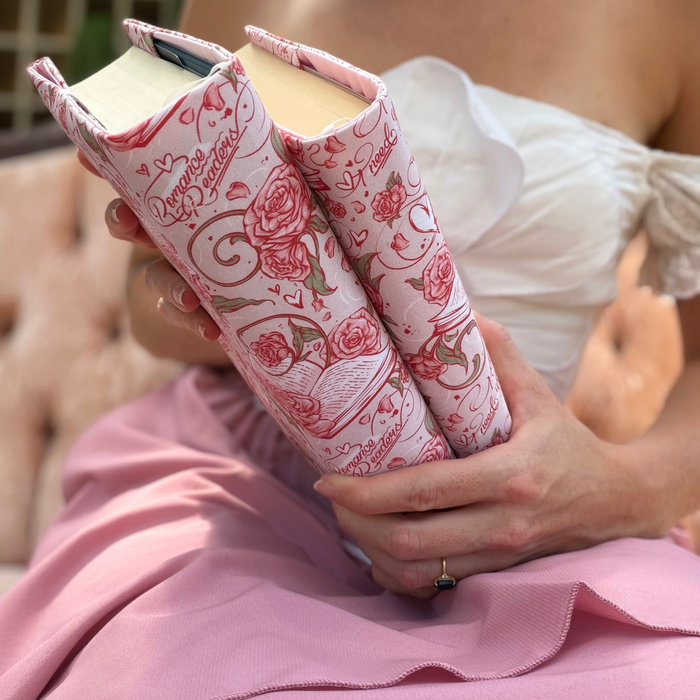 Romance Readers fabric dust jacket