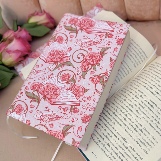 Romance Readers fabric dust jacket