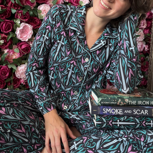 Rivals to Romance PJ long sleeve button-up shirt