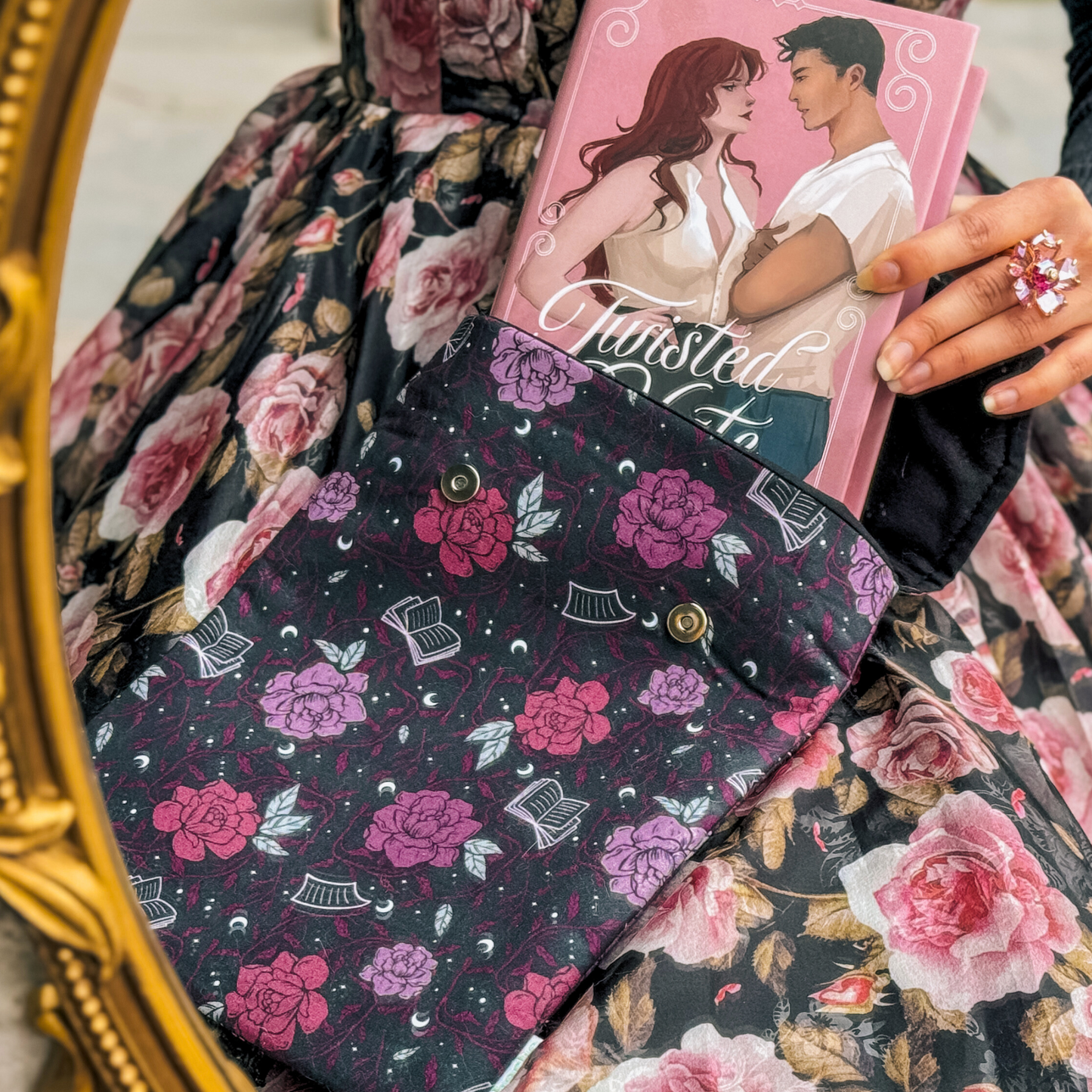 Romantasy padded book sleeve