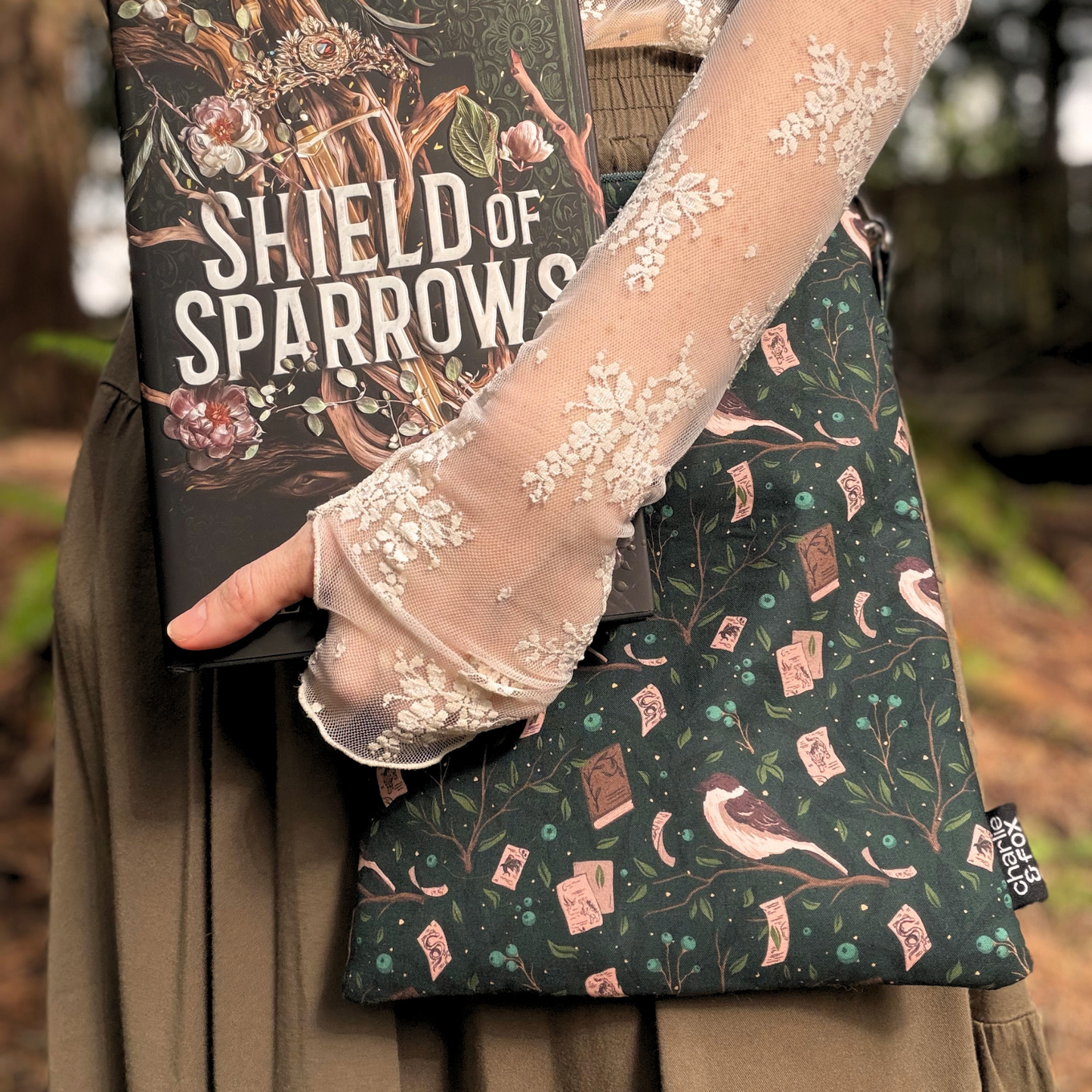 Shield of Sparrows crossbody sleeve - Devney Perry