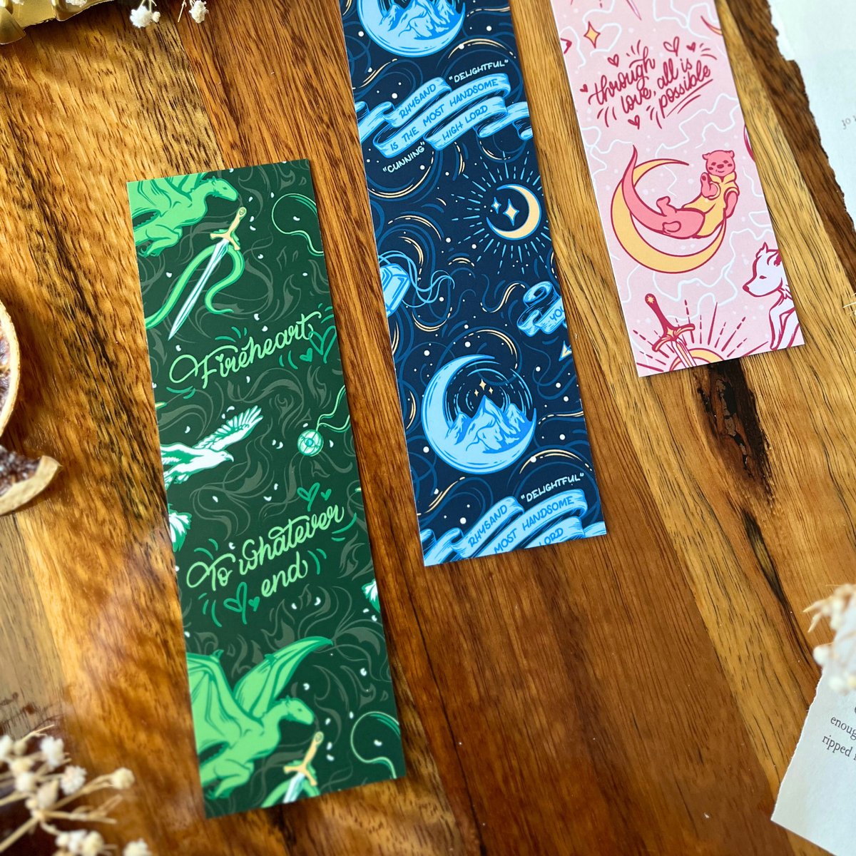 Throne of Glass Sarah J. Maas double-sided bookmark