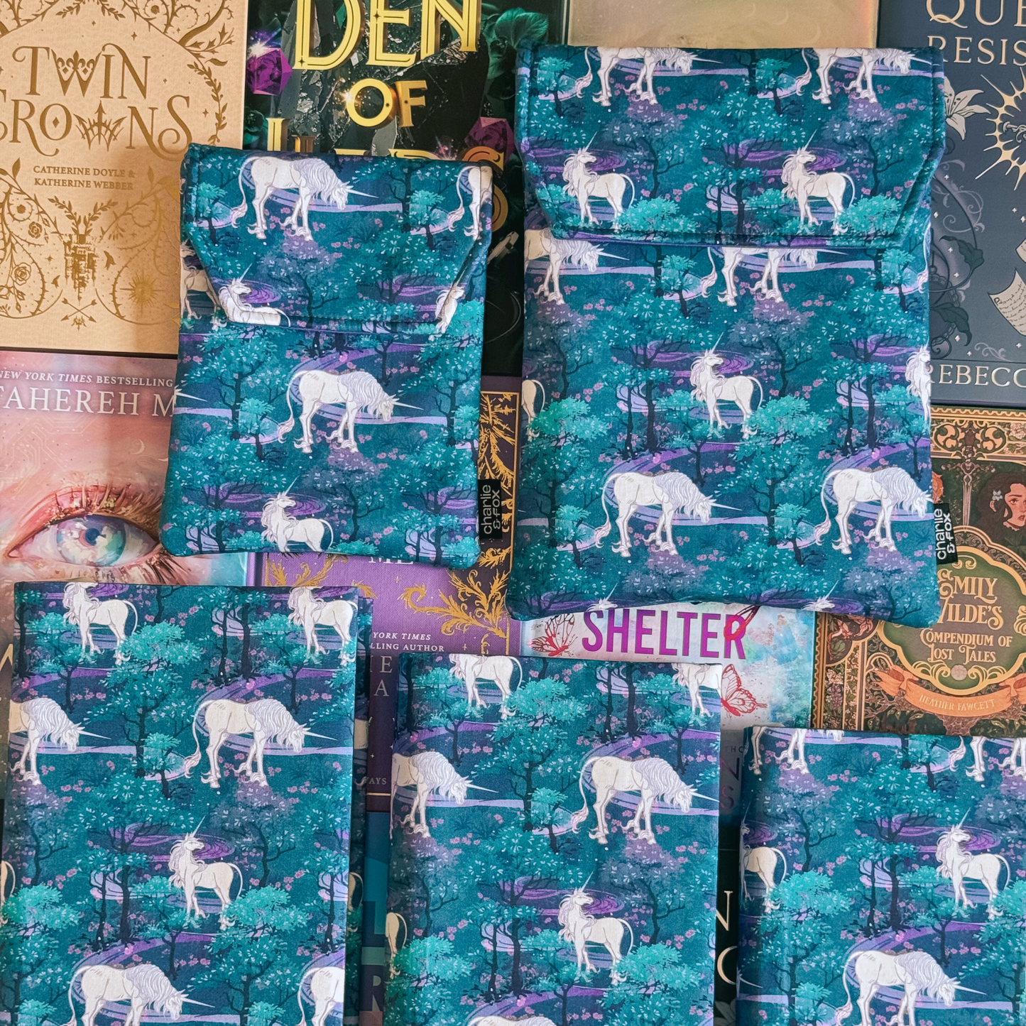 Unicorn Forest fabric dust jacket
